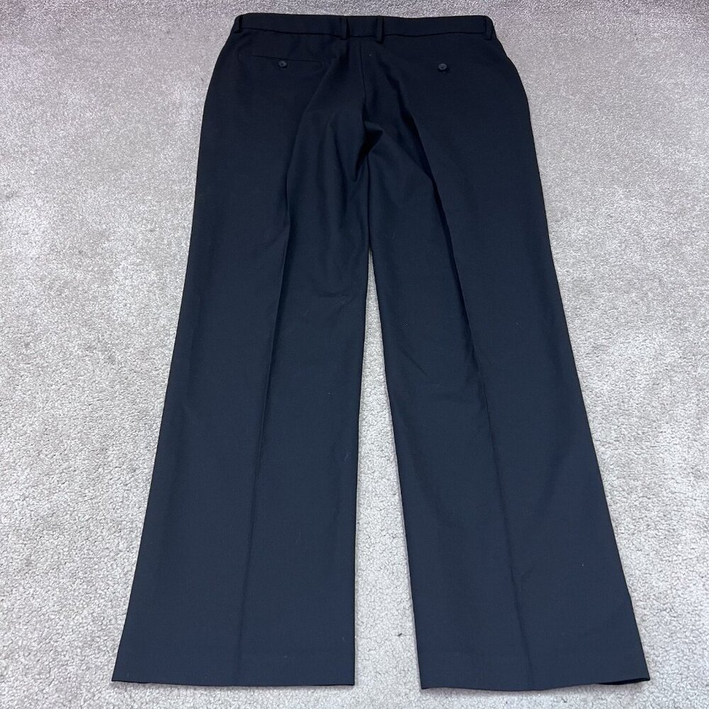 J.M Haggar Pants Slim Fit Black Men’s Size 38x32 - Picture 9 of 12